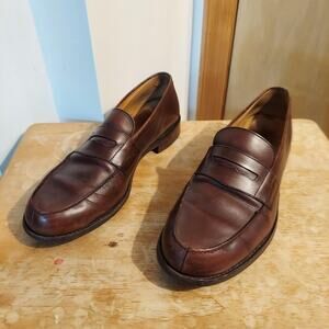 Bexley France Wembley Classic Men's US 12 (FR 45) Brown Leather Loafers